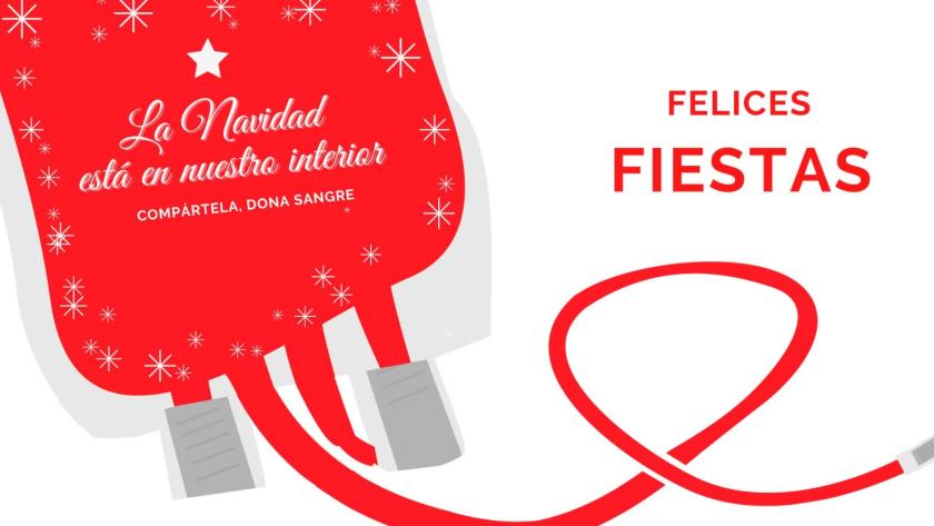 Activamos la Campaña de Navidad de donación de sangre con el objetivo de alcanzar 10000 donaciones Cartel campaña navidad donación de sangre