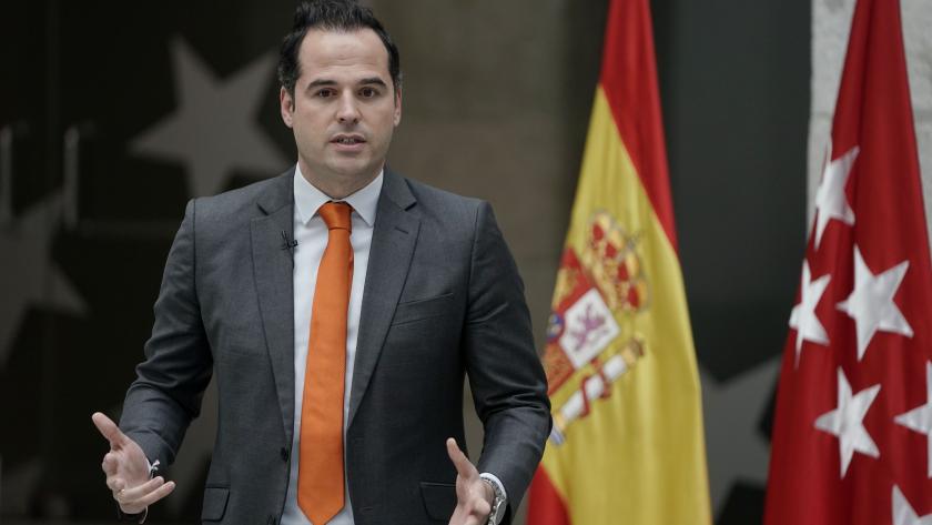 Ignacio Aguado, en rueda de prensa