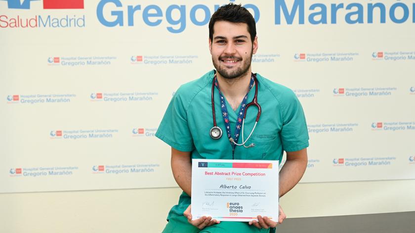 Alberto Calvo, anestesiólogo del Marañón y uno de los firmantes de la investigación premiada médico del hospital gregorio marañón