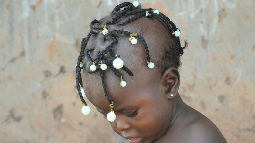 niña de 2 años africana