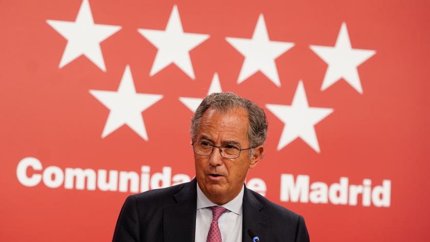 Enrique Ossorio en la rueda de prensa del Consejo de Gobierno