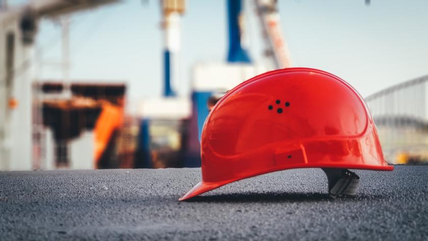Casco de seguridad rojo Casco de obra