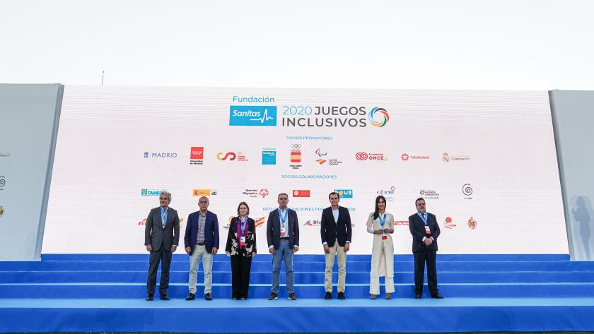 Marta Rivera participa en la clausura de la primera edición los Juegos Inclusivos Marta Rivera durante la clausura de la primera edición los Juegos Inclusivos