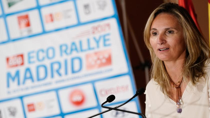 La Comunidad de Madrid acoge por primera vez la celebración del EDP Eco Rallye La consejera Paloma Martín en el acto de presentación