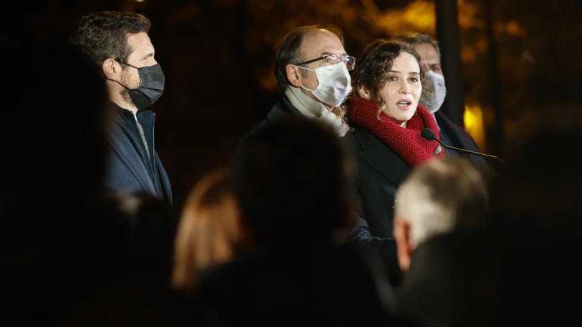 La presidenta Isabel Díaz Ayuso en el acto de homenaje y recuerdo a Gregorio Ordóñez La presidenta durante el acto