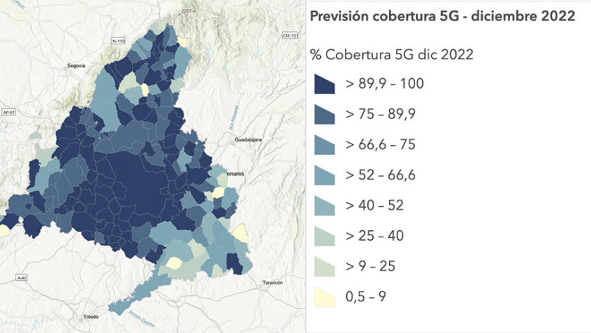 El mapa de los municipios donde se amplía la red