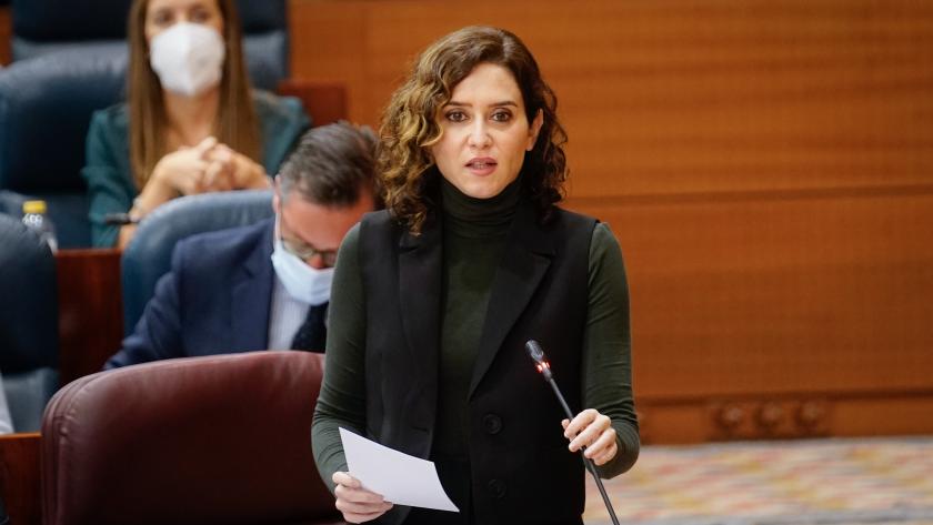 La presidenta durante su intervención en la Asamblea
