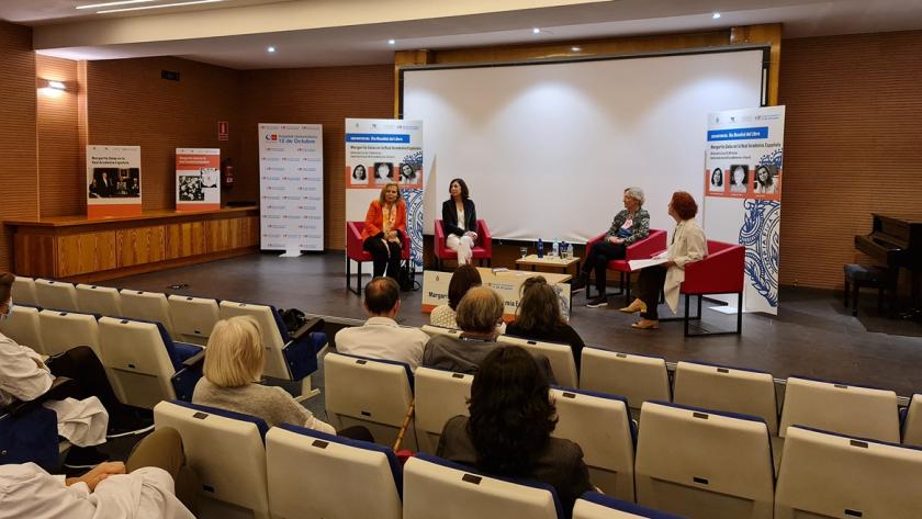Imagen de la mesa redonda sobre Margarita Salas
