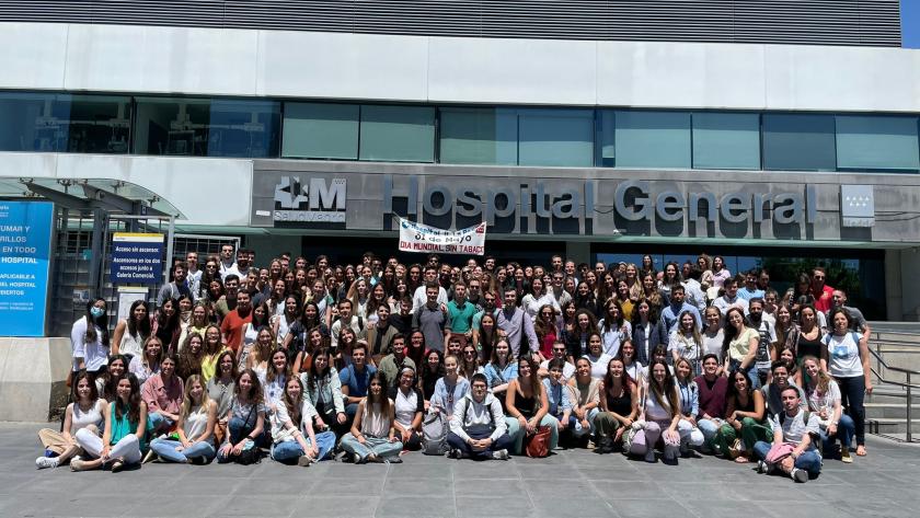Grupo de nuevos residentes del Hospital La Paz
