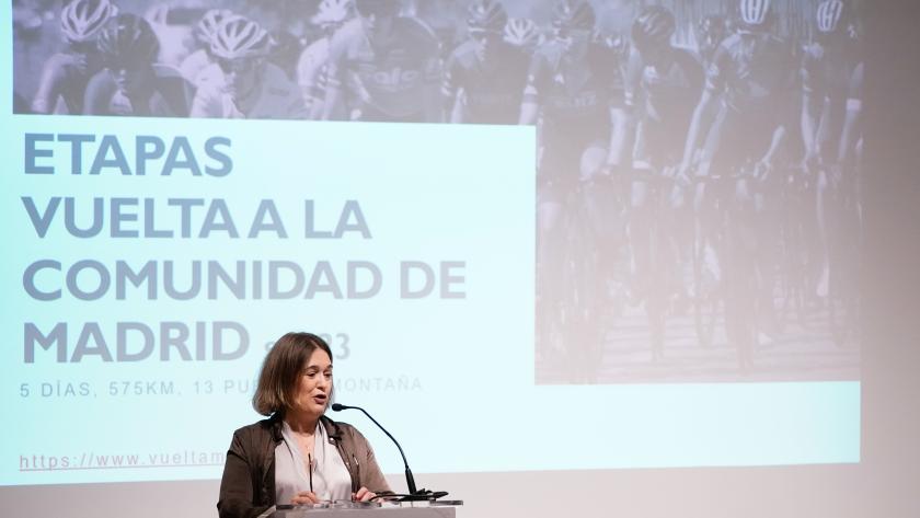 La consejera Marta Rivera durante su intervención en la presentación