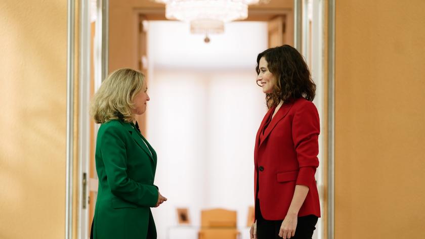 Isabel Díaz Ayuso y Nadia Calviño