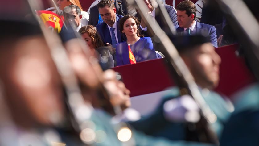 Díaz Ayuso asiste a la celebración de la Fiesta Nacional Isabel Díaz Ayuso en la celebración de la Fiesta Nacional