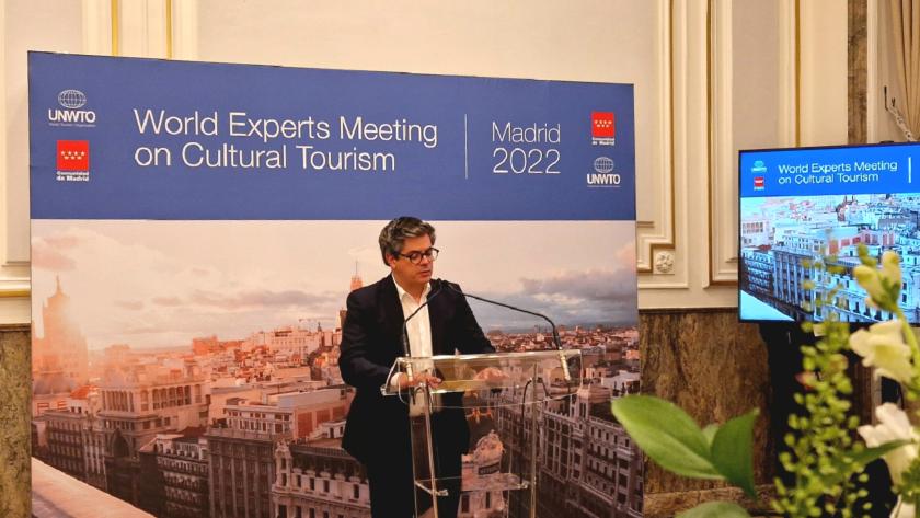 La Comunidad de Madrid acoge el primer Encuentro Mundial de Expertos en Turismo Cultural El viceconsejero Daniel Martínez en el encuentro