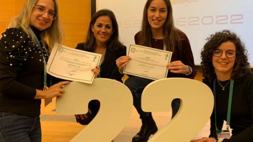 Imagen de las enfermeras del Hospital Universitario Ramón y Cajal galardonadas en el evento