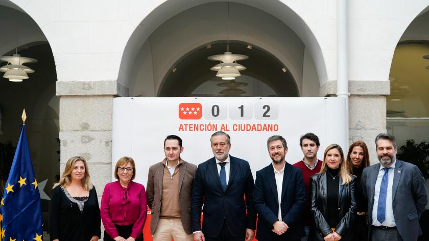 El consejero Enrique López durante el acto