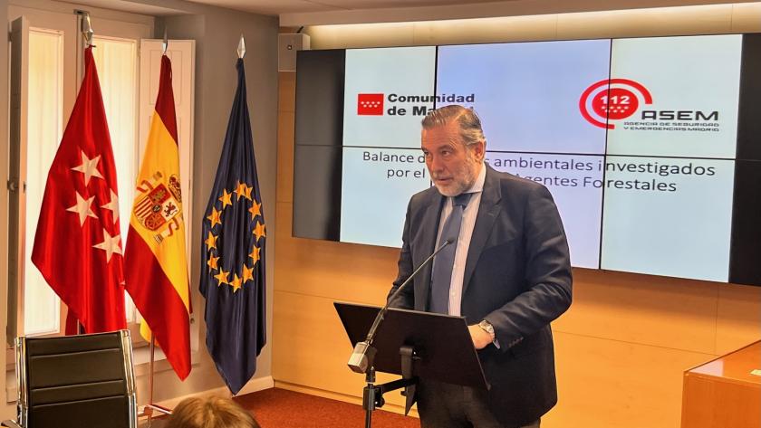 El consejero Enrique López en el acto
