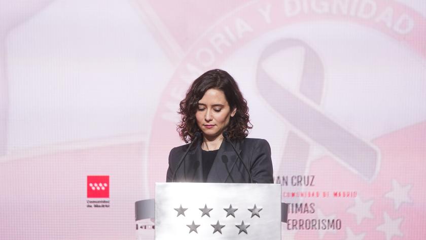 La presidenta durante el acto de los reconocimientos