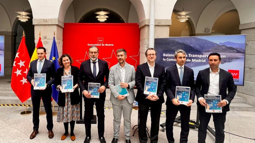 El consejero durante el acto de balance