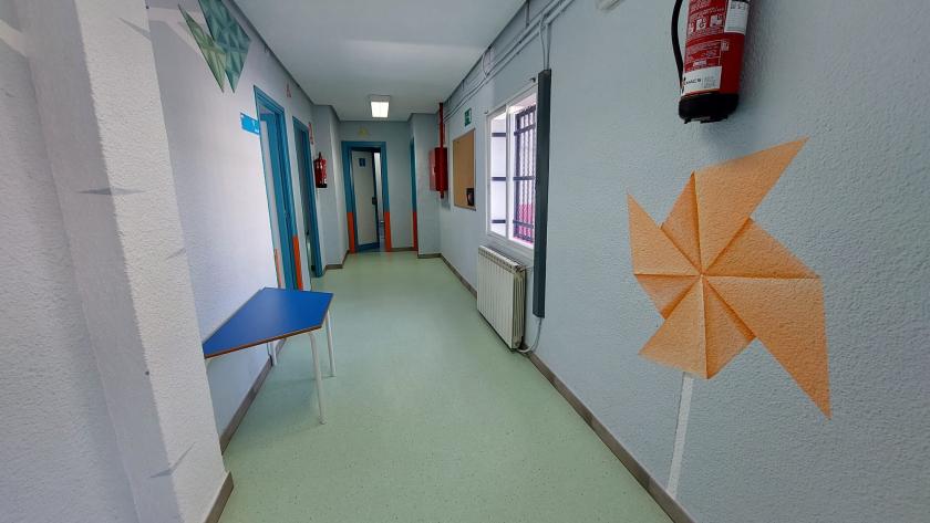 Decoración pasillo Hospital de Día