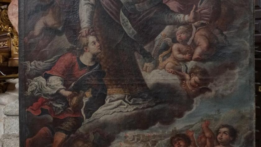 Retablo de San Nicolás de Bari antes de la restauración restauración retablo nicolás bari