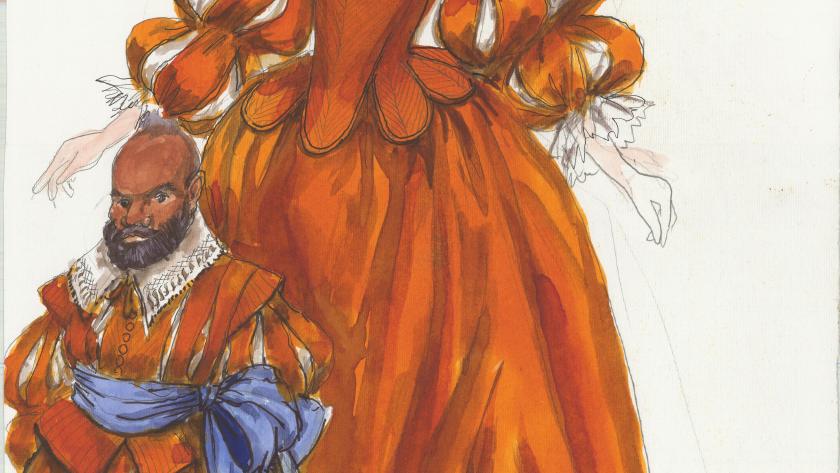 La Comunidad de Madrid dedica una exposición a las adaptaciones audiovisuales de los clásicos teatrales del Siglo de Oro Una imagen de un vestido en la película Lope