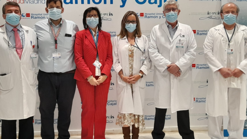 Imagen de fotocall en el Hospital Universitario Ramón y Cajal