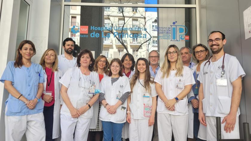 El equipo de sanitarios del hospital
