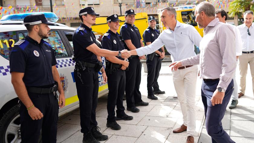 El consejero durante la visita