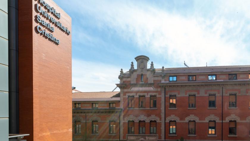 las dos fachadas de Santa Cristina Fachadas del Hospital Santa cristina