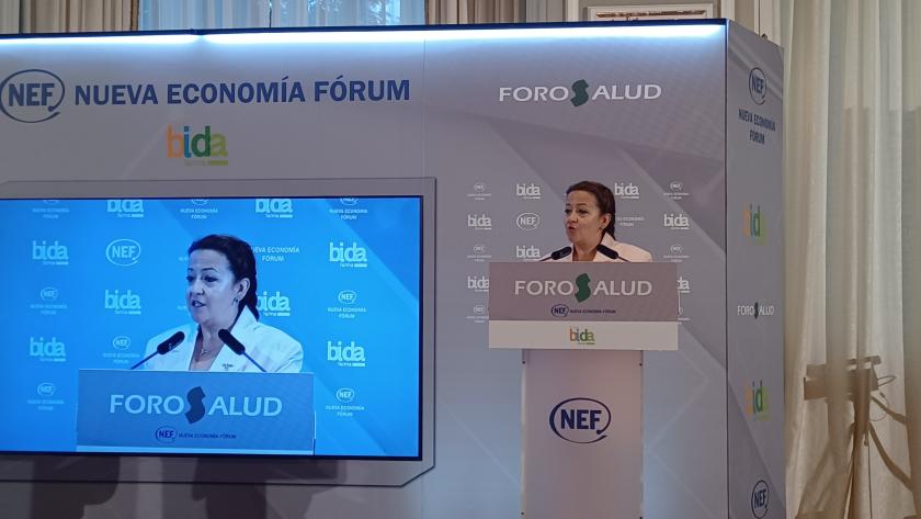 Fátima Matute protagoniza el encuentro informativo Foro Salud, organizado por Nueva Economía Fórum Fátima Matute en el encuentro informativo Foro Salud de Nueva Economía Fórum