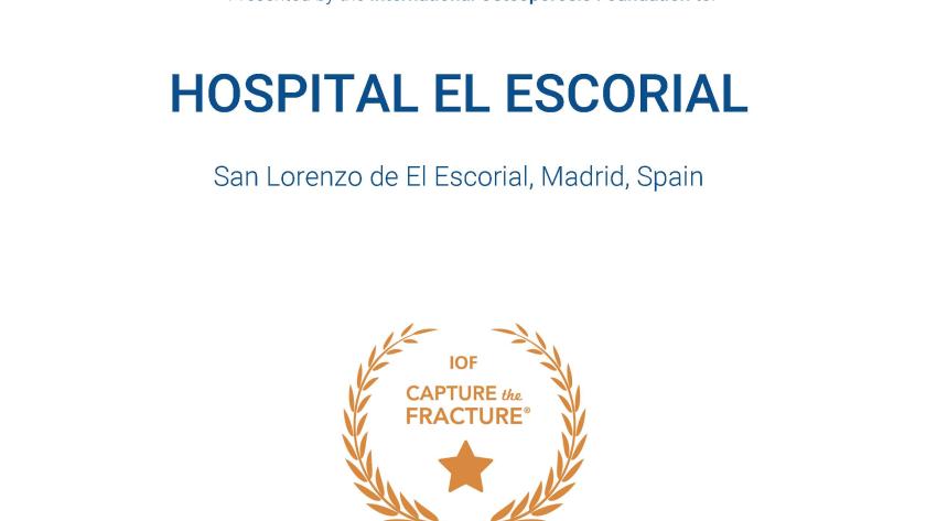 Hospital El Escorial, acreditación Fundación Internacional Osteoporosis