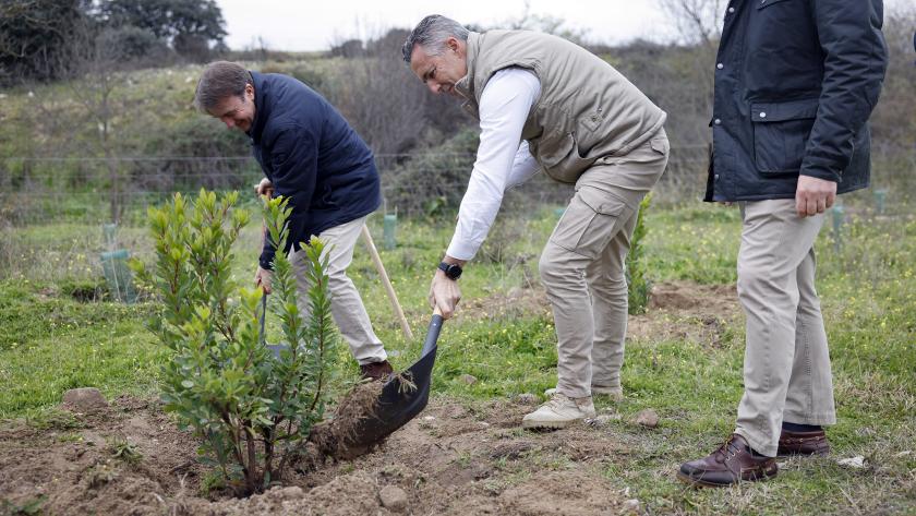 Novillo visita los trabajos de acondicionamiento del parque ecológico Valdeloshielos en Tres Cantos El consejero Carlos Novillo durante su visita a los trabajos de acondicionamiento del parque ecológico Valdeloshielos en Tres Cantos