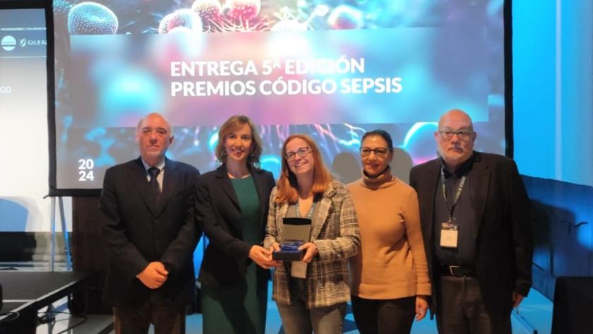 Equipo directivo del Hospital de La Princesa en el acto de entrega de los Premios Código Sepsis