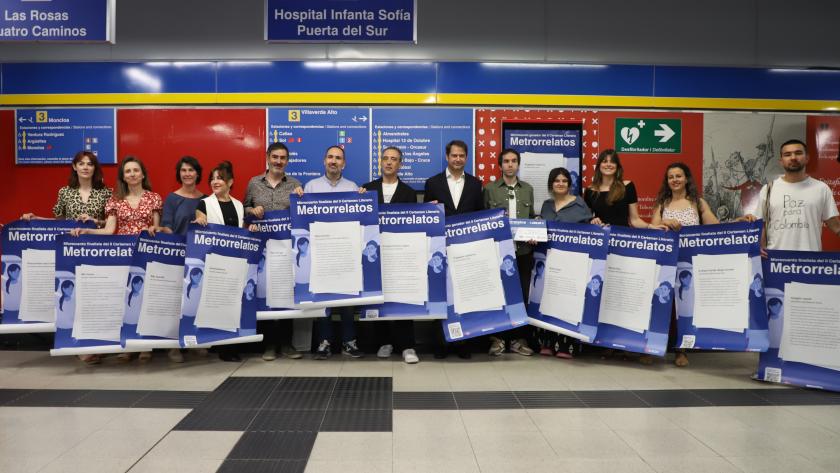La Comunidad de Madrid premia los mejores microcuentos del segundo certamen literario de Metrorrelatos El primer premio de esta iniciativa, organizada por el suburbano madrileño y Escuela de Escritores, ha recaído en la obra Tragedia moderna