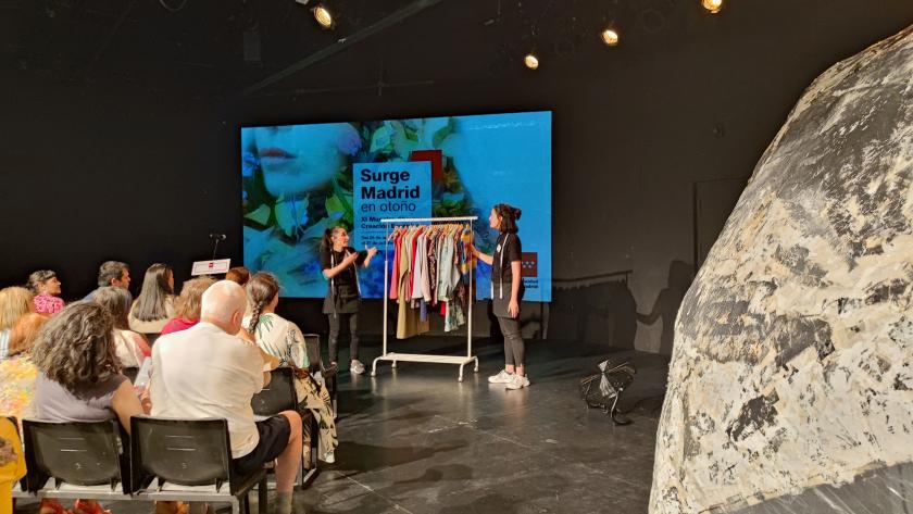 El viceconsejero Luis Martín durante la presentación del festival Surge Madrid en Otoño