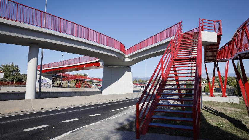 carretera M607 pasarela sobre la M607