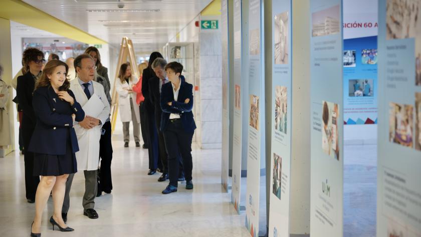 La consejera Fátima Matute en la celebración del 60 aniversario del Hospital Puerta de Hierro