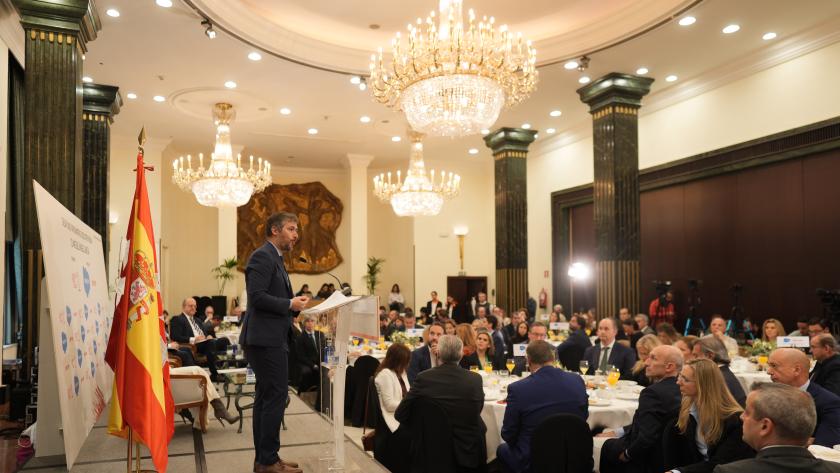 García Martín protagoniza el encuentro informativo de Executive Forum El consejero Miguel Ángel García Martín durante el encuentro informativo de Executive Forum