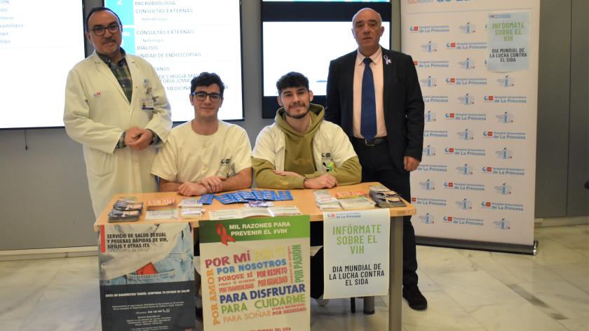 Día Mundial de la Lucha Contra el Sida en el Hospital de La Princesa