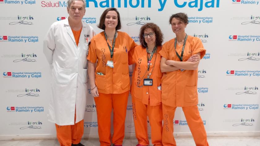 Imagen de parte del equipo del Hospital Universitario Ramón y Cajal