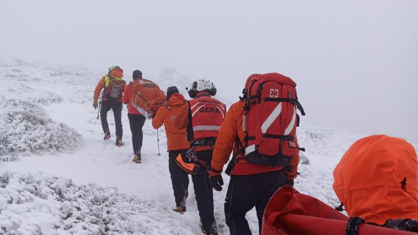 La Comunidad de Madrid aumenta más de un 7% las intervenciones del Grupo Especial de Rescate en Altura por emergencias en la montaña Miembros del GERA durante un rescate