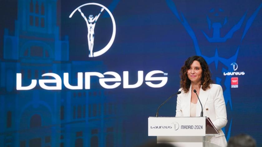 Díaz Ayuso en los Premios Laureus La presidenta Isabel Díaz Ayuso durante los Premios Laureus