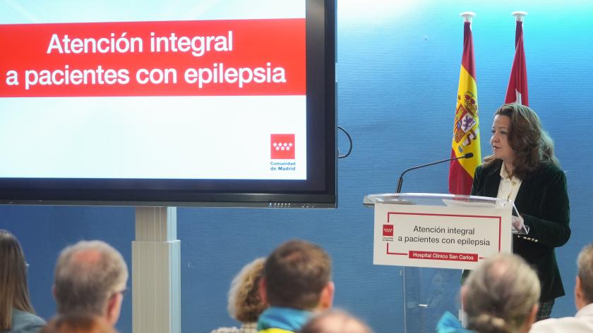 La consejera Fátima Matute en el Hospital público Universitario Clínico San Carlos