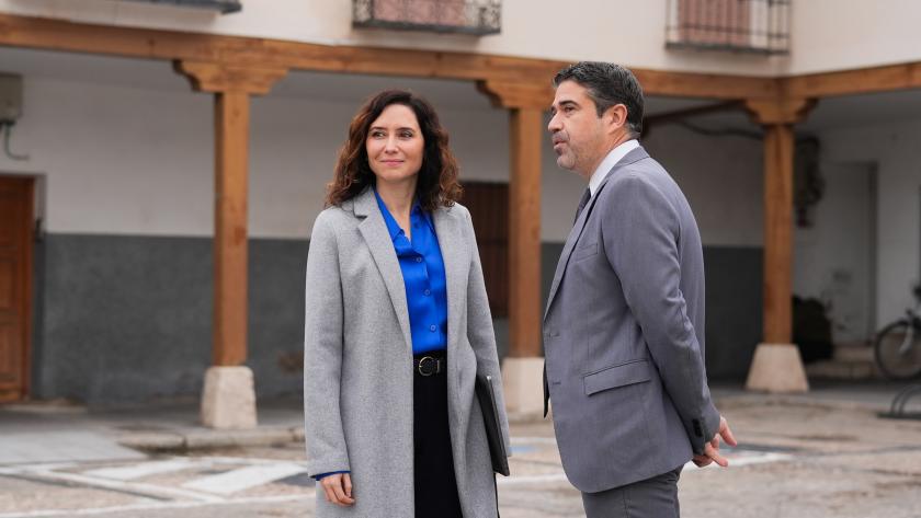 La presidenta Isabel Díaz Ayuso en Valdemoro