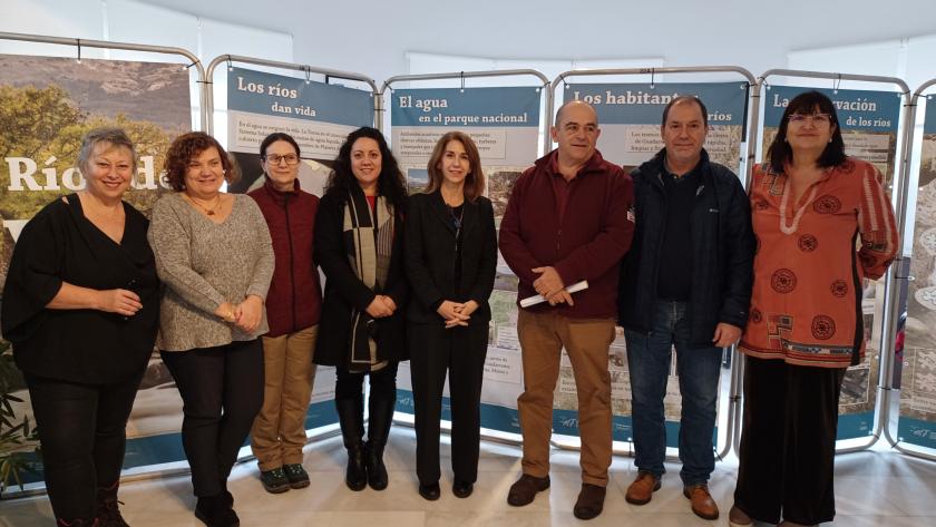 directora gerente del Hospital Guadarrama, concejales de Sanidad y Medio Ambiente y Codirector Parque Regional Guadarrama