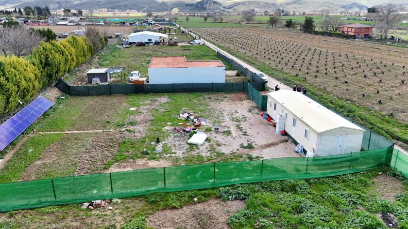 derribo de nueve viviendas ilegales en la Vega del Tajuña Imagen del derribo de nueve viviendas ilegales en la Vega del Tajuña