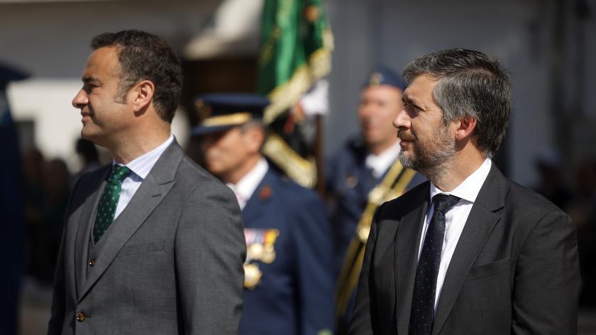 Miguel Ángel García Martín durante su presencia en la jura de bandera de personal civil en Campo Real