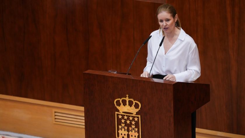 La consejera Ana Dávila comparece en la Asamblea de Madrid