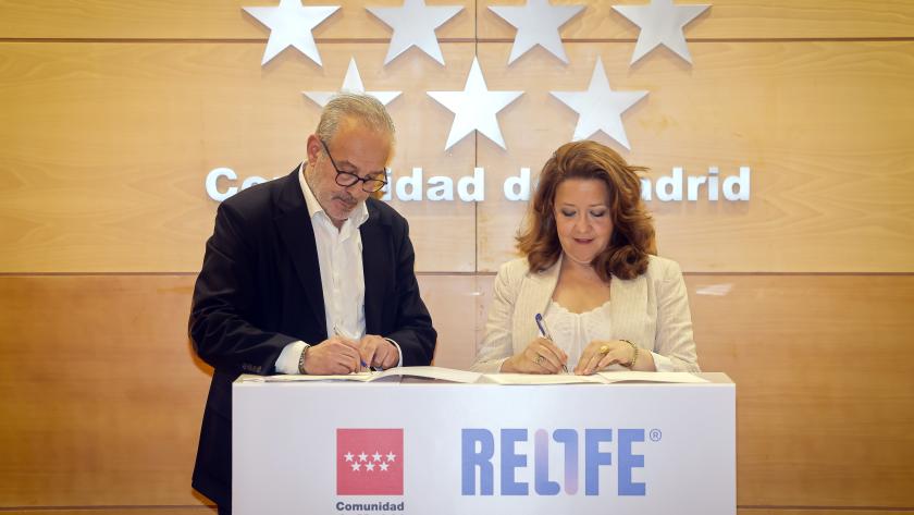 La Comunidad de Madrid suma a la Fundación Relife a los objetivos del Plan Regional contra las Drogas La consejera Matute