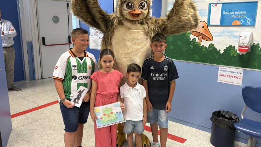 La mascota Berta la Avutarda